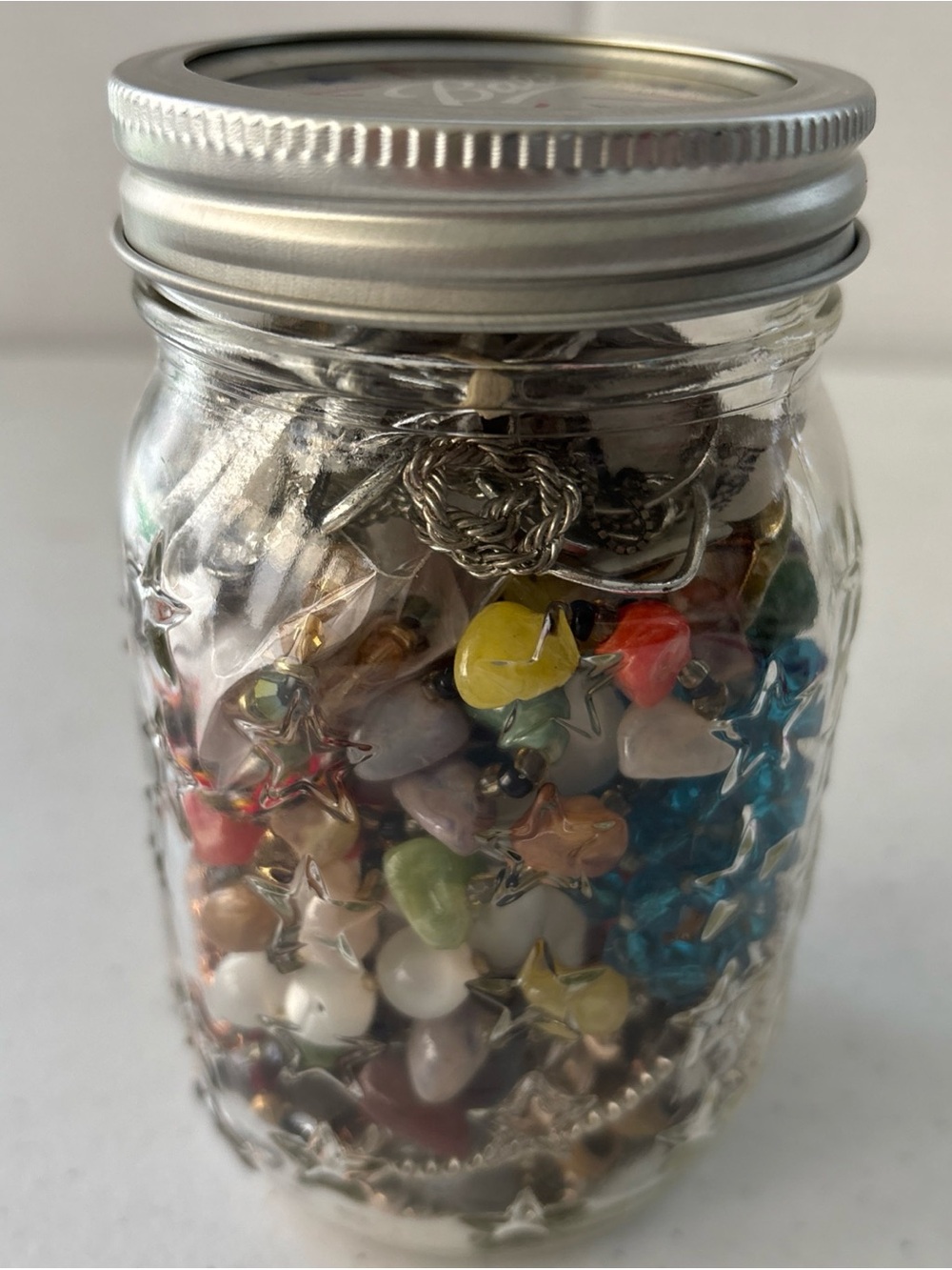 Multiples Multicolor Bead & Star Charm Jar